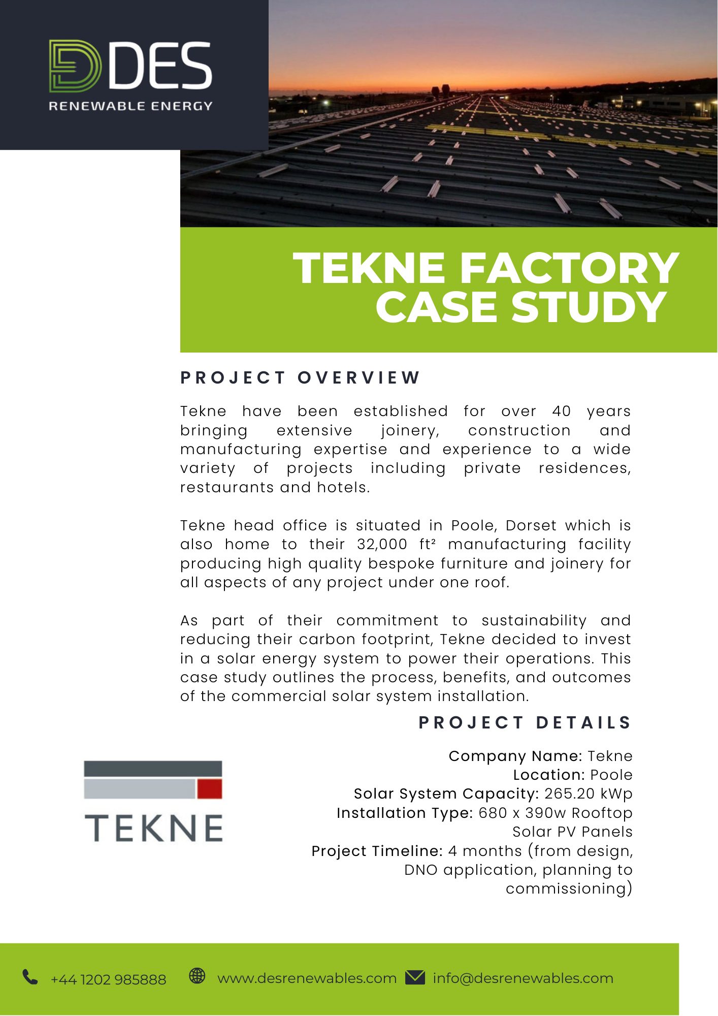 Tekne Factory Case Study Front Cover