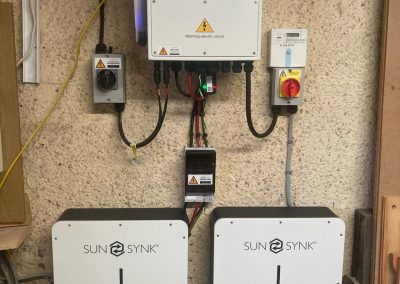 sunsynk inverter and two batteries