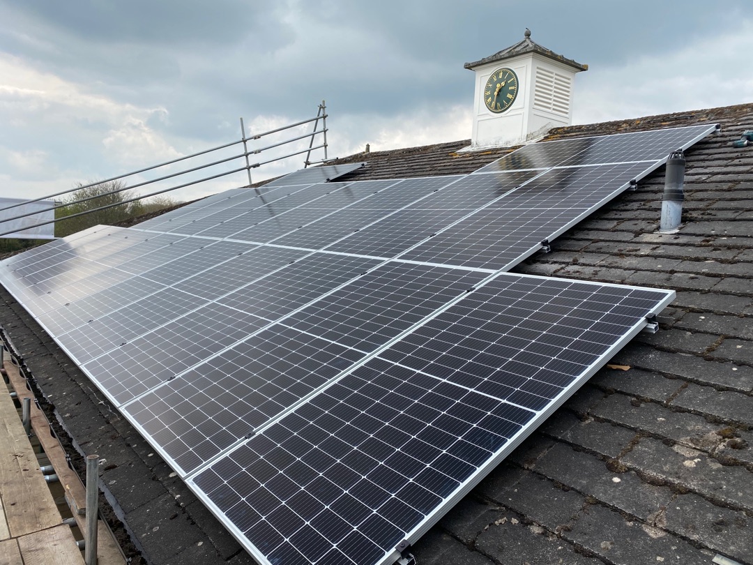 BYD battery storage and inverter installed in a garage in Verwood, Dorset