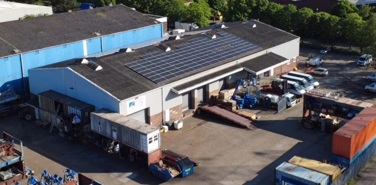 Peters & May solar installation by DES Renewable Energy