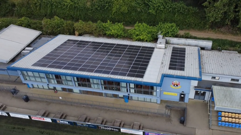 AFC Sudbury solar installation by DES Renewable Energy